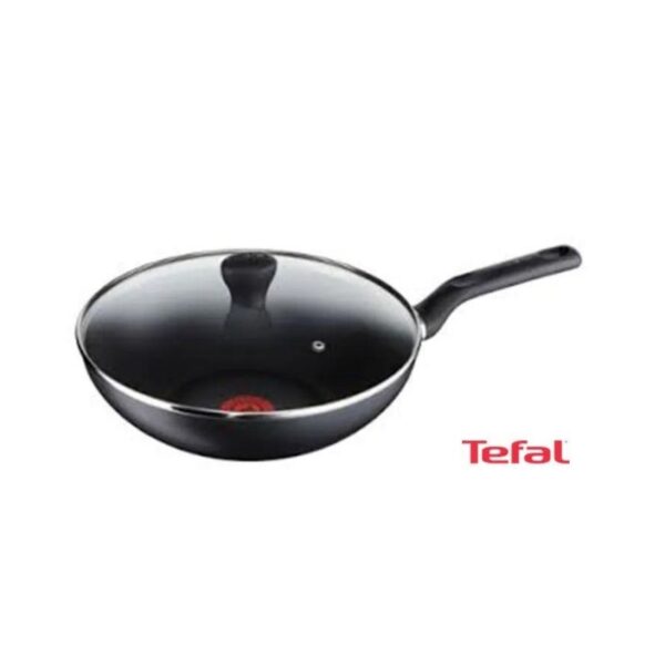 KITC025SS-Tefal-Super-Cook-Wok-Pan-Non-stick-Frypan-28cm-with-Glass-Lid-