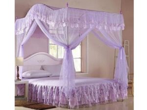 HOM001SS-Generic-Luxurious-Curved-Mosquito-Net-With-Poles