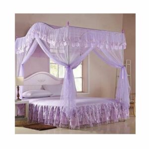 HOM001SS-Generic-Luxurious-Curved-Mosquito-Net-With-Poles