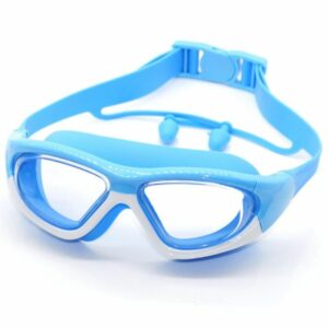 Children's Swimming Goggles Cool Big Frame One-piece Earplugs