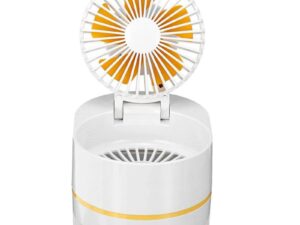 Mosquito Eradicatio Desktop Fan 3 Gears Wind Speed LED Light Cooling Fans USB Charging Mosquito Killer Fan - Blue