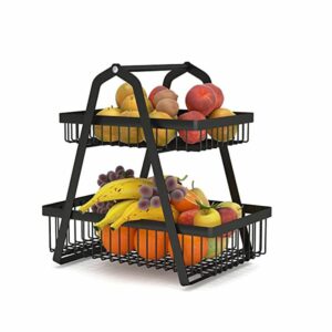 Two Tier Fruit Basket Stand