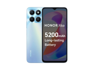 HONOR X6a Mobile Phone Unlocked, 6.5-Inch 90Hz Fullview Display, 4GB+128GB, 5200 mAh Long-lasting Battery, 50MP Triple Camera, Android 13, Sky Silver